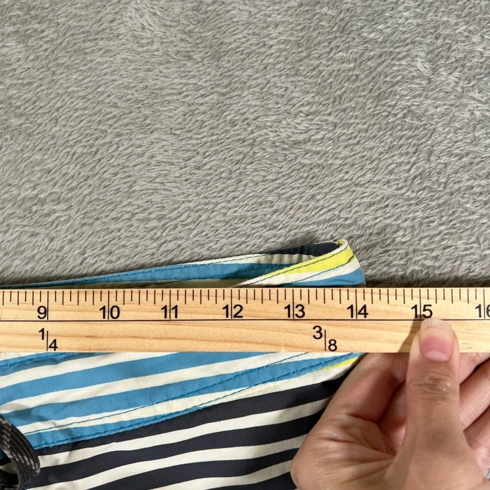 Patagonia‎ Boardshorts Mens Size 28 Yellow Blue Striped 11